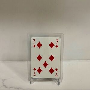 GUCCI  Blue 7 Diamonds Poker Card
